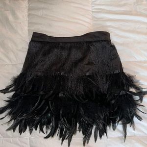 Feather and Fringe skirt